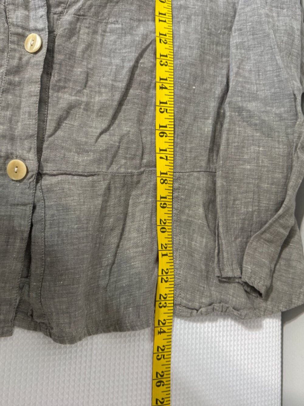 FLAX BY JEANNE ENGLEHART Vintage Linen Cropped Peplum Jacket - Picture 6 of 6